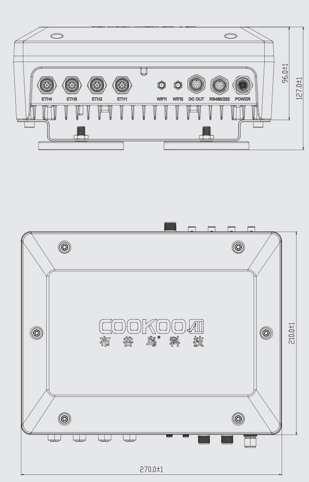Product size drawing